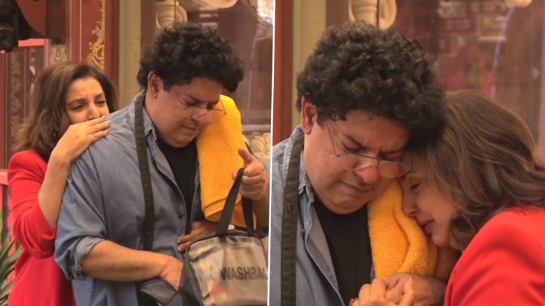 Bigg Boss 16: Farah Khan Hugs and Kisses Sajid Khan As She Meets Him After Three Months, Siblings Get Emotional (Watch Video)