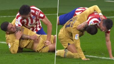 Ferran Torres, Stefan Savic Shown Red Cards After Being Involved in Ugly Fight During Atletico Madrid vs Barcelona La Liga 2022–23 Clash (Watch Video)