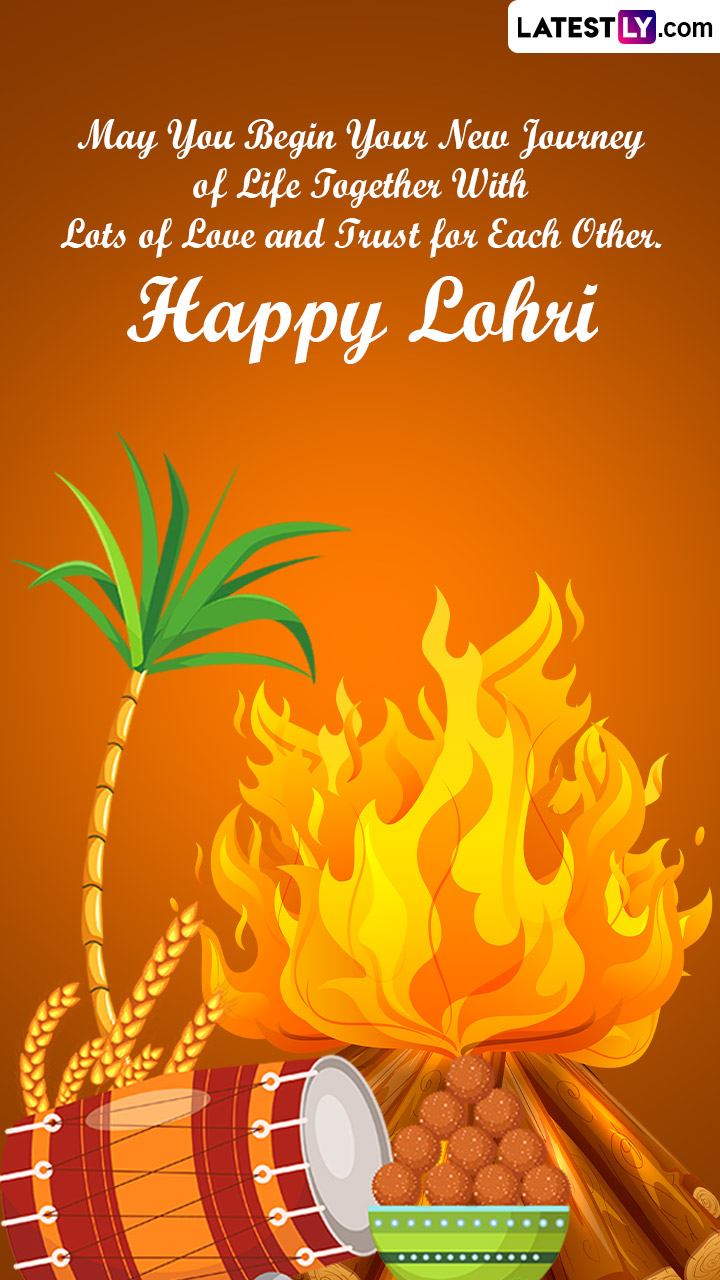 Happy First Lohri 2023 After Marriage Wishes, Greetings and Images ...