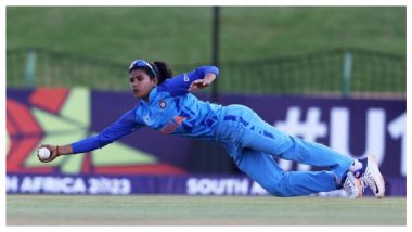 Archana Devi Catch Video: Watch India U19 All-Rounder Taking a Stunner To Dismiss Ryana Macdonald-Gay in IND W vs ENG W, ICC U19 Women’s T20 World Cup 2023 Final
