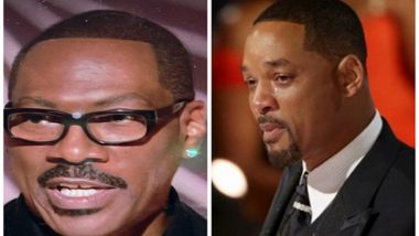 Eddie Murphy Jokes About Will Smith’s Infamous Slapgate at Oscars During Golden Globes 2023 (Watch Viral Video)