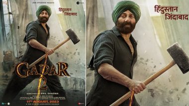 Gadar 2 First Look Poster Out! Sunny Deol and Ameesha Patel's Film to Hit the Big Screens on August 11, 2023 (View Pic)