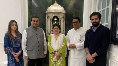 Gautam Adani Meets Raj Thackeray: Adani Group Chairman Met MNS Chief at His Residence (See Pic)