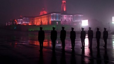 Beating Retreat Ceremony 2023: Rains in Delhi Fail to Dampen Spirit of Ceremony as Republic Day Celebrations Come to End (Watch Video)