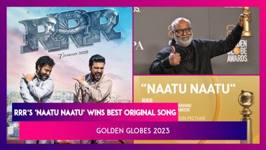 Golden Globe Awards 2023: ‘Naatu Naatu’ Wins Best Original Song; Shah Rukh Khan, AR Rahman And Others Congratulate Team RRR