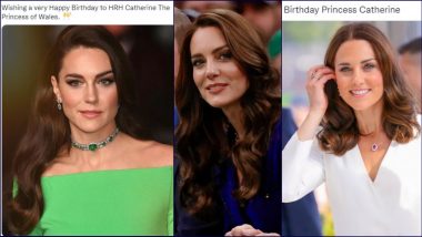 Happy Birthday Catherine, Princess of Wales! Netizens Wish Kate Middleton With Lovely Greetings and Messages As She Turns 41