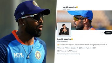 Golden Tick for Hardik Pandya? Netizens Wonder if India All-Rounder Has Business Account on Twitter