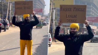 Social Activist Harteerath Singh Ahluwalia's Heartening Twist to Blinkit and Zomato's 'Mangoge Denge' Billboard Wordplay Is Winning Hearts, Here's Why