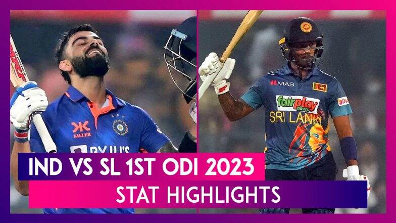 Ind Vs Sl 1st Odi 2023 Stat Highlights Virat Kohli Stars In India S Ind Vs Sl 1st Odi 2023 Stat Highlights Virat Kohli Stars In India S