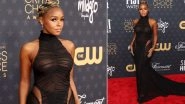 Janelle Mon&aacute;e Shows Off Her Sexy Curves In Nearly See-Through Black Dress at Critics Choice Awards 2023 (View Pics)