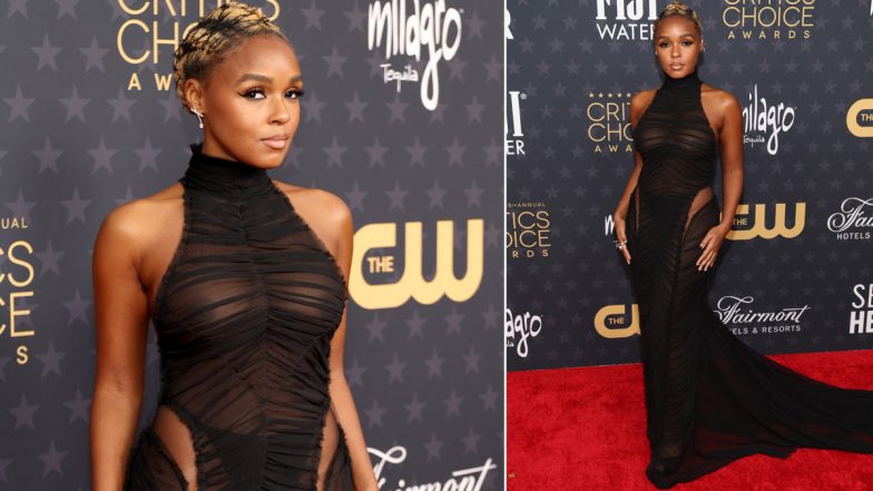 Janelle Monáe Shows Off Her Sexy Curves In Nearly See-Through Black Dress at Critics Choice Awards 2023 (View Pics)