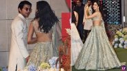 Janhvi Kapoor Spotted With Shikhar Pahariya at Anant Ambani and Radhika Merchant&rsquo;s Engagement Party! Check Out Their Unseen Pictures