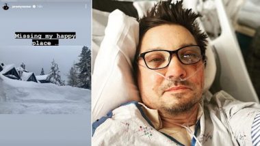 Jeremy Renner Posts Photo of Snowy Home As He Recovers at Hospital, Says’ Missing My Happy Place’