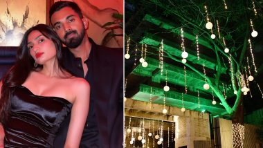 KL Rahul Wedding Date Nearing? Indian Cricketer’s House Decorated With Lights Amid Reports of Marriage With Actor Athiya Shetty (See Pictures)