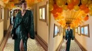 Kareena Kapoor Khan Rings In New Year 2023 in Style in Switzerland! Actress Slays in Green Shimmery Dress With Thigh-High Slit (View Pics)