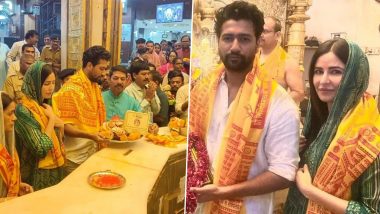 Katrina Kaif Visits Siddhivinayak Temple With Hubby Vicky Kaushal, Couple’s Pics Go Viral