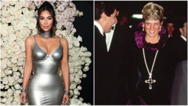 Kim Kardashian Buys Princess Diana’s Famous Diamond Cross Necklace, the Attalah Cross, for a Whopping $197,000