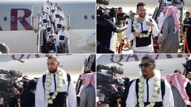 Lionel Messi and Teammates Receive Warm Welcome Upon Arrival in Riyadh Ahead of Riyadh All-Stars XI vs PSG Friendly Match (See Pics)