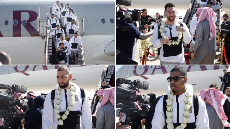 Lionel Messi and Teammates Receive Warm Welcome Upon Arrival in Riyadh Ahead of Riyadh All-Stars XI vs PSG Friendly Match (See Pics)