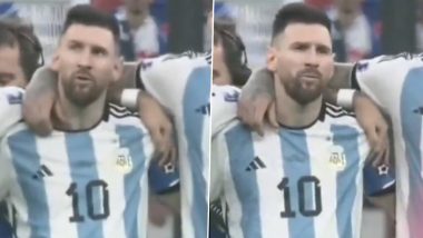 Lionel Messi Whispers Emotional Words to Late Grandmother Before Argentina’s FIFA World Cup 2022 Winning Penalty (Watch Video)