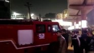 Lucknow Fire: Massive Blaze Erupts at E-rickshaw Godown Near Badshahnagar Metro Station, Fire Tenders Reach Spot (See Pics)