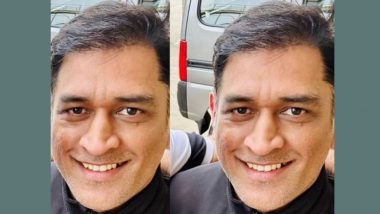 MS Dhoni's New Look Surfaces on Twitter, Chennai Super Kings Captain Gives Up 'Salt and Pepper' Look (See Pic)