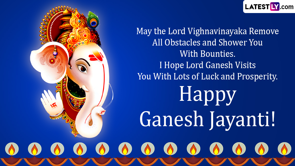 Ganesh Jayanti 2023 Wishes and Greetings WhatsApp Messages, Lord