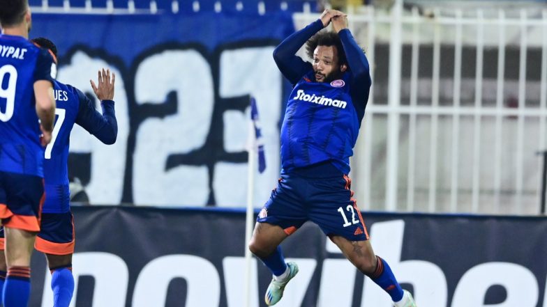 Marcelo’s Bromance With Cristiano Ronaldo Continues! Brazil Star Does the ‘SIUUU’ Celebration After Scoring for Olympiacos