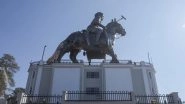 Home Minister Amit Shah Inaugurates 122-Feet-High Marjing Polo Statue at Marjing Complex in Manipur (See Pics)