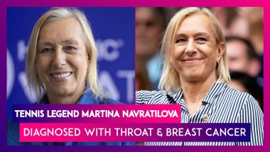 Tennis Legend Martina Navratilova Diagnosed With Stage 1 Throat And Breast Cancer