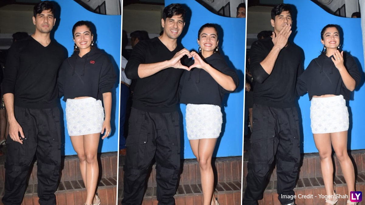 Mission Majnu Success Party: Sidharth Malhotra and Rashmika Mandanna Pose  Together for Paparazzi As They Reunite To Celebrate Their Film's Success  (Watch Video) | 🎥 LatestLY