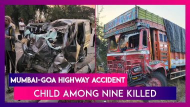 Mumbai-Goa Highway Accident: Nine Killed & One Child Injured As Truck Collides With Car In Raigad, Maharashtra