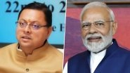 Joshimath Land Subsidence: PM Narendra Modi Speaks to Uttarakhand CM Pushkar Singh Dhami, Assures All Possible Help