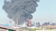Maharashtra Fire: Massive Blaze Erupts at a Factory in Nashik District (Watch Video)