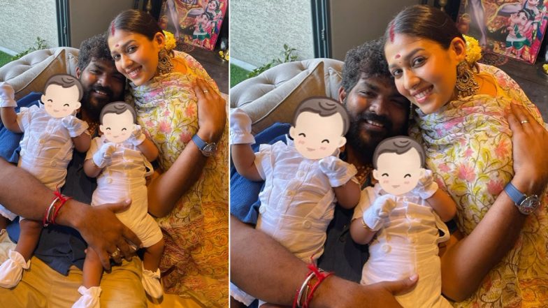 Pongal 2023: Nayanthara and Vignesh Shivan Pose Happily With Their Twins Ulagam and Uyir in New Pics on Insta!