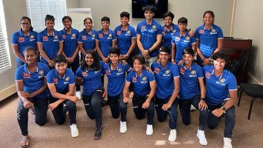 Neeraj Chopra Interacts with India U19 Women's Team Ahead of ICC U19 Women's T20 World Cup Final Against England