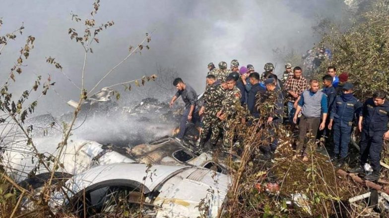 Nepal Plane Crash: Death Toll Rises to 67 as Yeti Airlines Aircraft With 72 Onboard, Including Five Indians, Crashes at Pokhara Airport