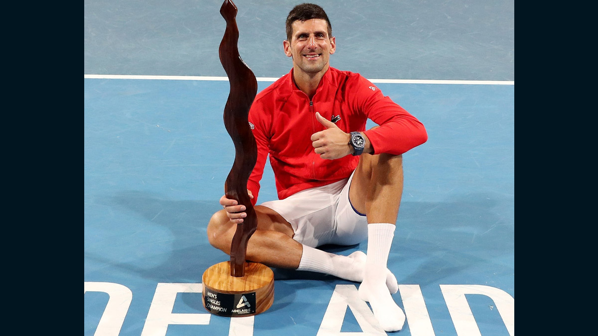 Novak Djokovic Wins 92nd ATP Title, Ousts Sebastian Korda in Adelaide International 1 2023 Final LatestLY