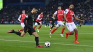PSG 1-1 Stade de Reims, Ligue 1 2022-23: Neymar's Opener Goes in Vain As 10 Men PSG Drop Points in Injury Time (Watch Goal Video Highlights)