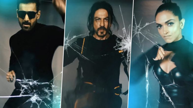 Pathaan: Shah Rukh Khan, Deepika Padukone and John Abraham Turn Badass As Advance Bookings Open for the YRF Spy Thriller (Watch Video)