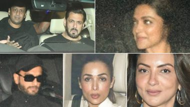 Pathaan: Salman Khan, Deepika Padukone, Ranveer Singh and Other Celebs Attend Shah Rukh Khan's Film Screening in Mumbai (View Pics)
