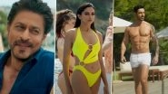 Pathaan Trailer Sexy Stills: From Shah Rukh Khan&rsquo;s Rugged Charm, Deepika Padukone&rsquo;s Bikini Avatar to John Abraham in Trunks, These Hot Pictures of the Actors Are Sure To Set Your Screens on Fire!