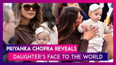 Priyanka Chopra Reveals Daughter Malti Marie’s Face To The World At Husband Nick Jonas’ Walk Of Fame Event