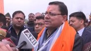 Uttarakhand CM Pushkar Singh Dhami to Hold High-Level Meeting Regarding Landslides in Joshimath and Cracks in Houses
