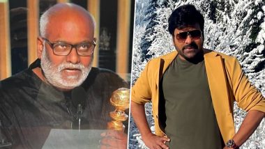 RRR at Golden Globe Awards 2023: Chiranjeevi Congratulates MM Keeravani for the ‘Historic Achievement’ As ‘Naatu Naatu’ Wins Golden Globe for Best Original Song