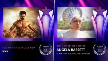 Critics Choice Awards 2023 Winners List: From RRR Winning Best Foreign Language Film to Angela Bassett Bagging Best Supporting Actress for Black Panther-Wakanda Forever, Check Out All Winners Here!
