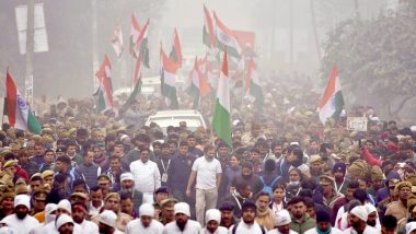 Bharat Jodo Yatra: Rahul Gandhi-Led March Paused in Jammu and Kashmir’s Qazigund Town, Congress Leaders Allege Security Lapse