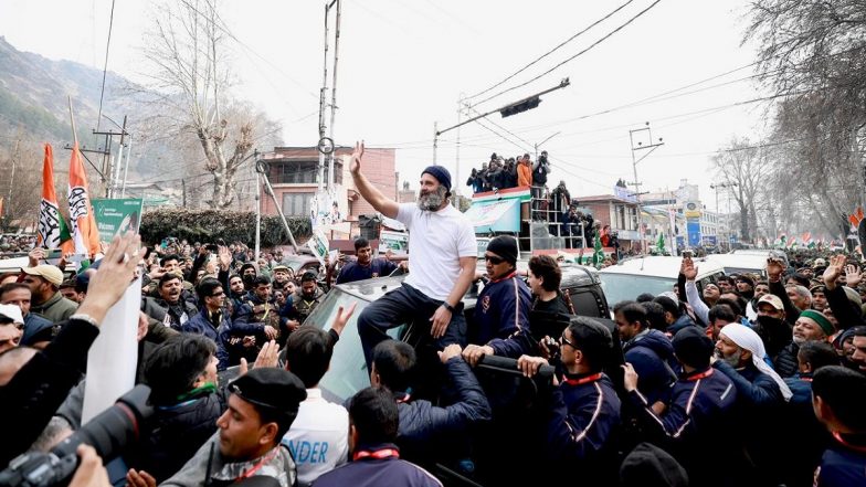 Bharat Jodo Yatra Closing Ceremony Live Streaming: Watch Rahul Gandhi As He Concludes His 'Unite India' March in Jammu and Kashmir Today