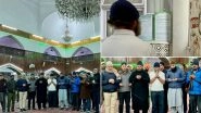 Rahul Gandhi and Priyanka Gandhi Vadra Visit Hazratbal Shrine in Srinagar After Paying Obeisance Mata Kheer Bhawani Temple (See Pics)