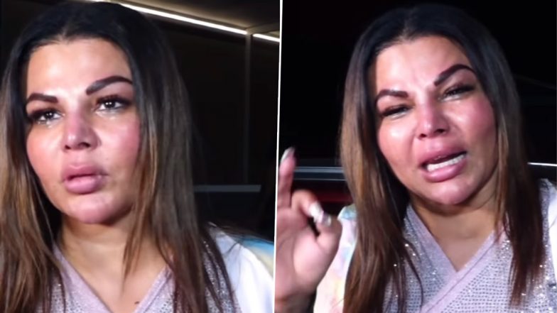 Rakhi Sawant Cries Uncontrollably As She Talks About Her Secret Wedding to Adil Durrani (Watch Video)